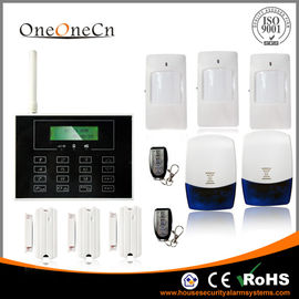 Czarny ekran dotykowy LCD GSM Wireless Security System alarmowy z APP dla domu