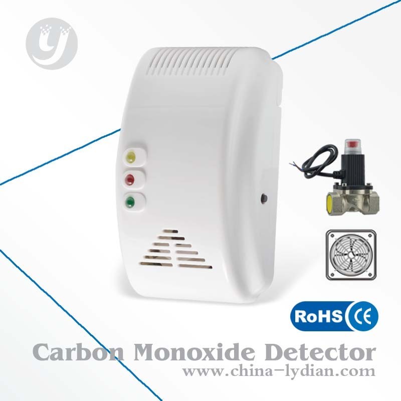CE Semiconductor Gas Detector Alarm Dźwięk / Flash Alarm z zaworem odcinającym, Fan